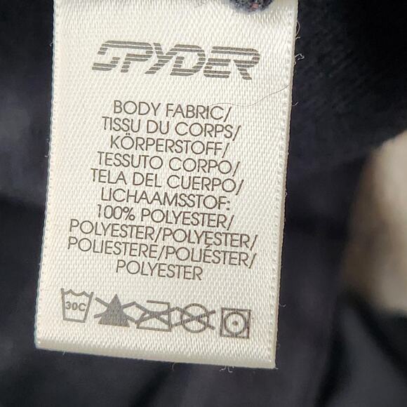 Spyder Jacket Mens Medium Black Team Venom Ski Snow Winter Zip Coat - Picture 15 of 16